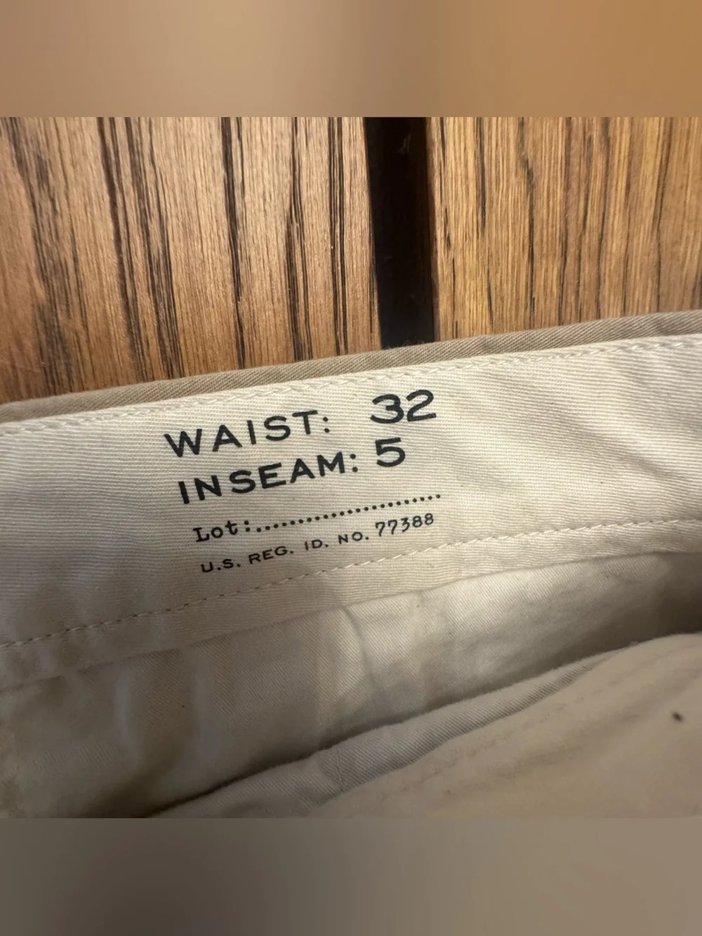 J. Crew Mens Tan Chino 5 inch Flex Bermuda Shorts Preppy Golf Casual 32 Waist